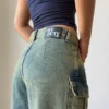 Dirty Fade Out Wash Cargo Denims