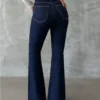 Indigo Navy Flare Fit Jeans