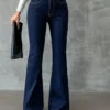 Indigo Navy Flare Fit Jeans