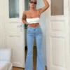 Baby Blue Bootcut Flare Jeans