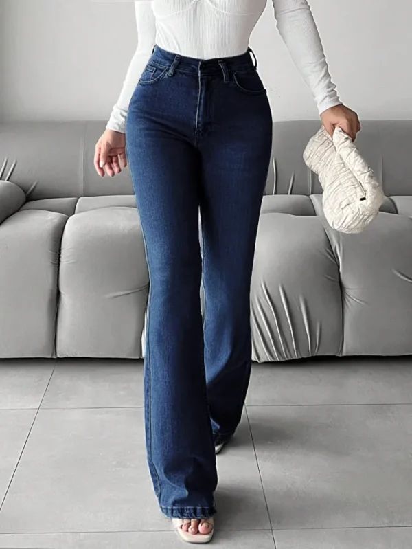 Dark Blue Bootcut Flare Jeans