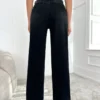 Blackish Super Rise Straight Leg Jeans