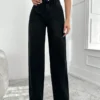 Blackish Super Rise Straight Leg Jeans