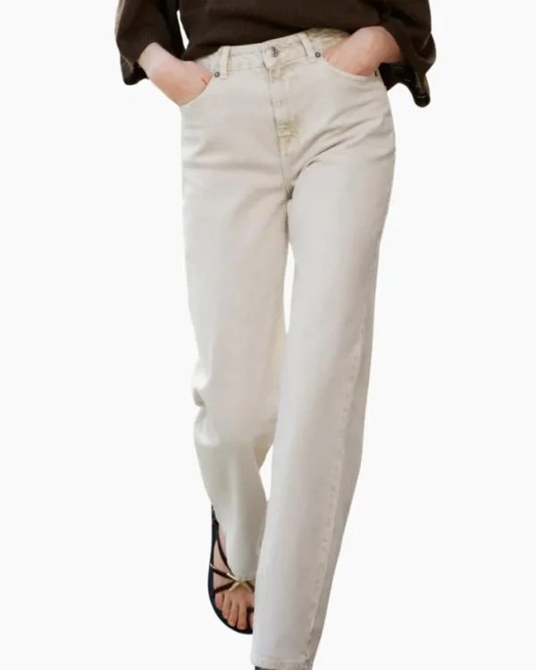 STRAIGHT BEIGE JEANS