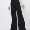 Black Plazo Fall Wide Leg High Rise Jeans