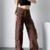 Crazy Multi Pockets Baggy Cargo Jeans